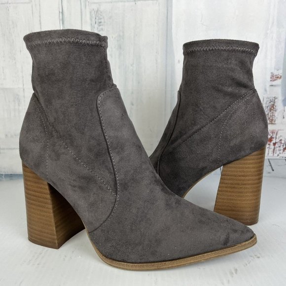 {Steve Madden} Faux Suede Ankle Boot - Picture 2 of 9